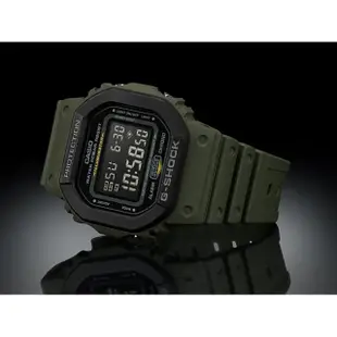 【CASIO 卡西歐】G-SHOCK 軍事風手錶-軍綠 女王節(DW-5610SU-3)