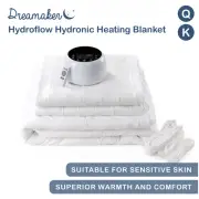 Electric Blanket Fully Fitted Washable Safe Water Heated Underlay Queen King