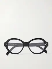 [CELINE Eyewear] CELINE Eyewear - Round-frame Acetate Optical Glasses - Black - One size One size Black