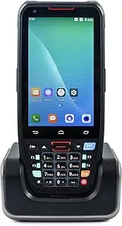 [Morelian] Handheld POS Android 10.0 PDA Terminal 1D/2D/QR Barcode Scanner with Charge Base Support 2/3/4G WiFi BT Communication with 4.0 Inch Touchscreen for Supermarket Restaurant Warehouse Inventory