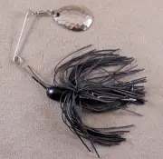 Bass Fishing Lure Spinnerbait DR Double Hook Single Spin (DHS-06) Living Rubber