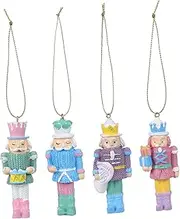 GRADENEVE 4 Pcs Resin Nutcracker Halloween Nutcracker Pink Nutcracker Christmas Nutcracker Toy Nutcracker Christmas Nutcracker Decor Christmas Blow Molds Nutcrackers Christmas Decorations