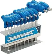 Silverline Hex Key T-Handle Set 10pce 2-10mm (323710)