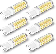 BrightArk G9 7W Dimmable LED Light Bulbs Warm White 2700K, 600LM, 60W G9 Halogen Lamp Replacement, 220V-240V, 360 Degree, Enery Saving G9 LED Capsule Bulbs, No Strobe, No Flicker (6-Pack)