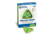 Learning Resources Minute Math Electronic Flash Card, Homeschool, Early Algebra Skills, 3 Difficulty Levels, Ages 6+
