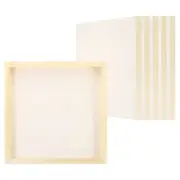 6Pcs, 10"x10" Wood Panels Board Unfinished Square Wood Canvas Boards
