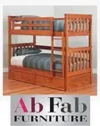 BUNK_BED FORT KING SINGLE TIMBER BUNK BED TRUNDLE NOT INCLUDED 95cm head space