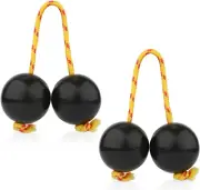 2 Pairs of Aslatuas Rhythmic Ball, Kashaka Shaker Instrument Classical Africa...