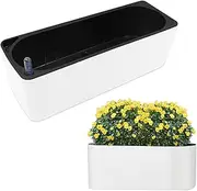 [GIOD] 40cm Self-Watering Planter Box with Water Indicator, Lazy Flowerpot, PP Material Rectangular Pot for Indoor/Outdoor Plants