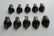 10x Guitar AMP Amplifier Knobs Effect Pedal Knob Chicken Head Knobs Black