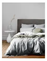 [Aura Home] Chambray Fringe Bedlinen Collection in Dove