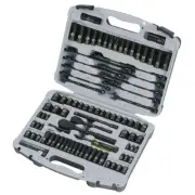 Mechanic Tool Socket Set Drive Black Laser Etched SAE & Metric 1/4 in. & 3/8 in