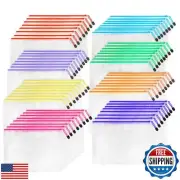 64pcs A4 Mesh Zipper Pouch Bags, Mesh Bags with Zipper Bulk, Pouches for Orga