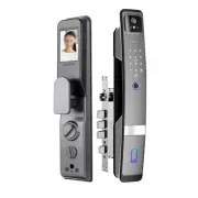 Smart Door Lock 3D Face Recognition Camera FingerPrint Password Security LockJp