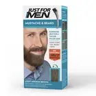 Just For Men Mustache & Beard, Beard Coloring for Gray Hair with Brush, With ...