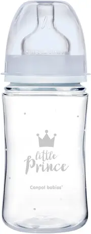 Canpol babies Royal Baby Bottle 3m+ Blue 240 ml