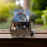 New “Howl’s Of Moving Castle” Handmade Hand Crank Mini Wooden Music Box