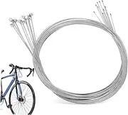 10 Pcs Bicycle Brake Cable Road Speed Change Cable Bicycle Brake Wire End Caps Chain Tool Bicycle Gear Shifter Cable Bicycle Shifter Cable Bike Clamp Silver Galvanized Steel Wire