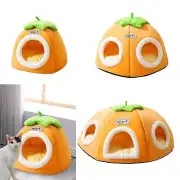 Semi Enclosed Pet Cat Nest Cat Bed Cave House Kennel Cozy Self Warming Shelter