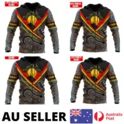 Australia Hoodie Indigenous Flag Aboriginal Australian Dreamtime - AU Stock