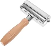 TEMPNAP Leather Craft Tool Durable Edge Roller with Wooden Handle for Seam Pressing and Smoothing for Leather Flattening Handmade DIY Projects