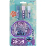 Disney Stitch - 3pk Lip Gloss & Purse Set