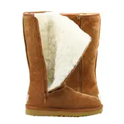 Waratah UGG Water Resistant Tall Zip Up Boot - Chestnut