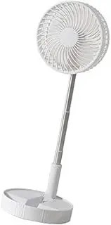 Folding Telescopic Portable Height Tilt Adjustable Rechargeable Cordless Fan Foldable Standing Fan Foldable Standing Oscillating Fan Outdoor Fan Quiet Pedestal Fan for Camping Travel Room