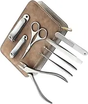 LALADEFIEE 1Set Professional Stainless Steel Nail Clipper Manicure Tools Kit for Grooming Fashionable Design Durable present for Friends and Family