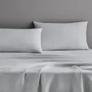 Sheridan Abbotson Linen Flat Sheet in Silver/Grey Size: King @Sheridan Rewards