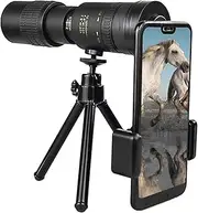 Monocular Telescope - 4K O-Optical Component Stargazing Telescope Night Vision | Outdoor Telescope BAK4 Prism Lens Gyroscope 10-300X40mm for Camping