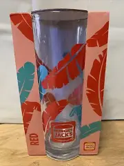 Hungry Jack's 2021 Limited Edition Aussie Summer Glass Red Brand New 50 Years