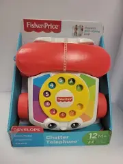 Fisher Price Chatter Phone Toddler Preschool Pull Along Toy NEW
