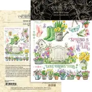 GRAPHIC 45 - GROW WITH LOVE - RUB ON TRANSFER SET