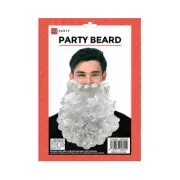 Deluxe Curly Party Beard - White