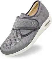 [Orthoshoes] Women's Diabetic Elderly Shoes Mesh Breathable Walking Sneakers Lightweight Adjustable Easy On and Off Strap Summer Slippers for Swollen Feet