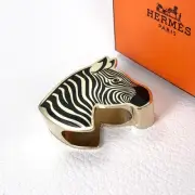 NEW Unused HERMES Scarf Ring Square Ring 90 Zebra BOX attached AUTHENTIC JAPAN