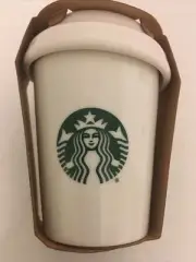 Starbucks 2016 Set Of 3 Nesting Ornaments To Go Cups GREEN SIREN LOGO RARE NEW
