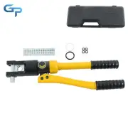 8MT Hydraulic Wire Cable Lug Terminal Crimper Crimping Tool W/8 Dies 8AWG-250MCM