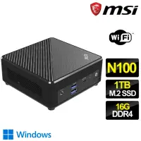 在飛比找momo購物網優惠-【MSI 微星】Cubi Intel四核 WIN11 {斷橋