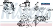 EGR GAS RECIRCULATION VALVE NIS98348 NISSENS I