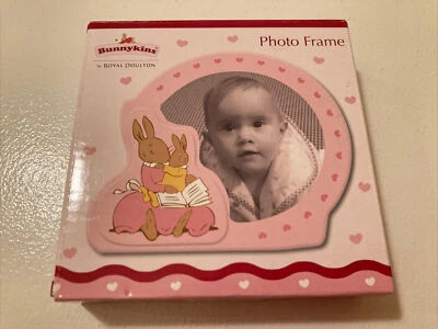 New Royal Doulton BUNNYKINS “Pink” Photo frame Factory Sealed 2010