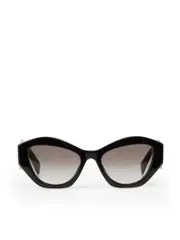 Black Cat Eye Frame Gradient Sunglasses