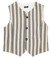[Il Gufo] Il Gufo Striped cotton-blend vest Y 4 multicoloured