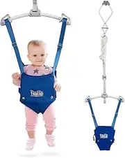 FUNLIO Baby Door Jump for 6-24 Months (with Door Clamp), Baby Bouncy Swing with Strong Spring and Adjustable Strap, Portable Door Rocker for Toddlers, Load Capacity 18kg, CPC and CE Certified