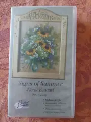 ROS STALLCUP SUMMER FLORAL WELCOME SIGN ACRYLIC PAINT LESSON VIDEO VHS 1999