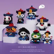 Halloween Mr Zombie BRICKS Cute Mini Nano Blocks Cartoon Series Gift Deco Hobby