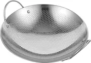 VINTORKY Dry Pot Stainless Steel Wok Pan Small Cooking Pan Kitchen Supply Chinese Fry Wok