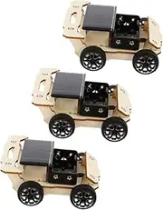 HONITANO 3Sets Mini Solar Car Model Making Kit of DIY Assemble for Science Experiments Educational Stem Project for Enhance Intelligence Hands Skills