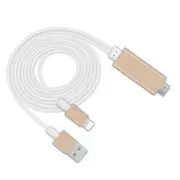 Hdmi Digital Av Adapter 1080P Hdtv Cable For Iphone Gold Cables & Adapters
